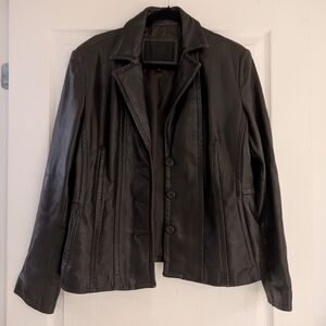 Avanti New York Vintage Brown Leather Jacket